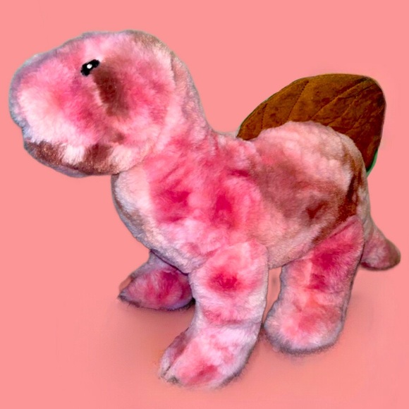 Roaring light up FAO schwarz dinosaur plush NEW BATTERIES/ORIGINAL INSTRUCTIONS - Picture 1 of 3